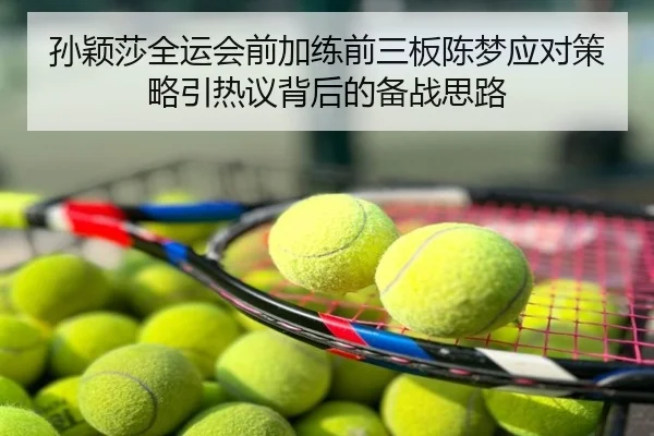 孙颖莎全运会前加练前三板陈梦应对策略引热议背后的备战思路